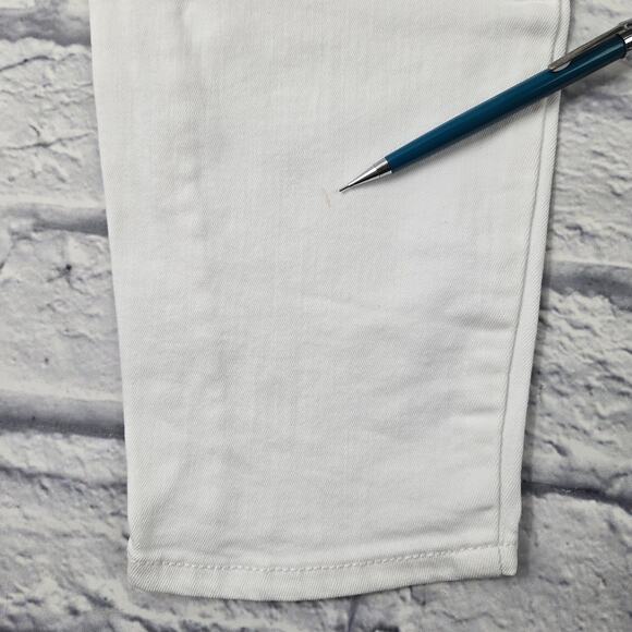 GAP Optic White Denim Curvy True Skinny Jeans Vacation size 29/8 Short - Picture 15 of 15